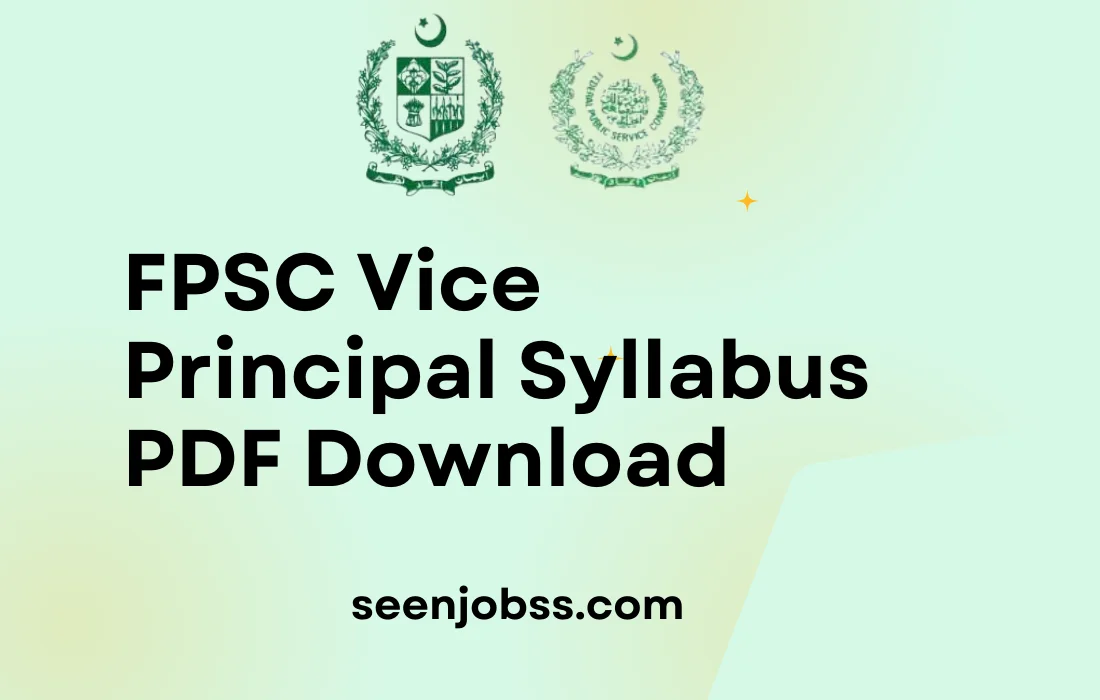 FPSC Vice Principal Syllabus