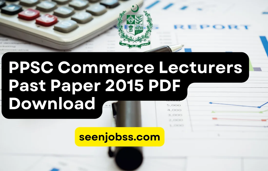 PPSC Commerce Lecturers Past Paper