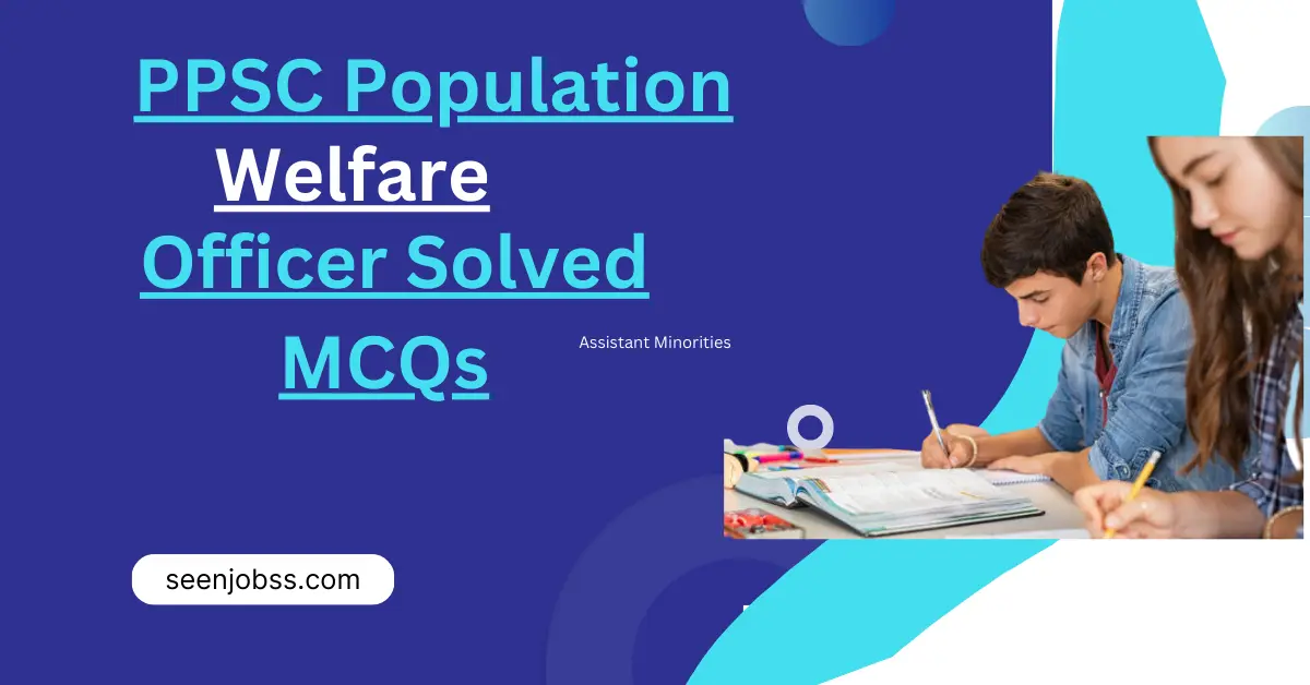 PPSC population welfare officer solved MCQs