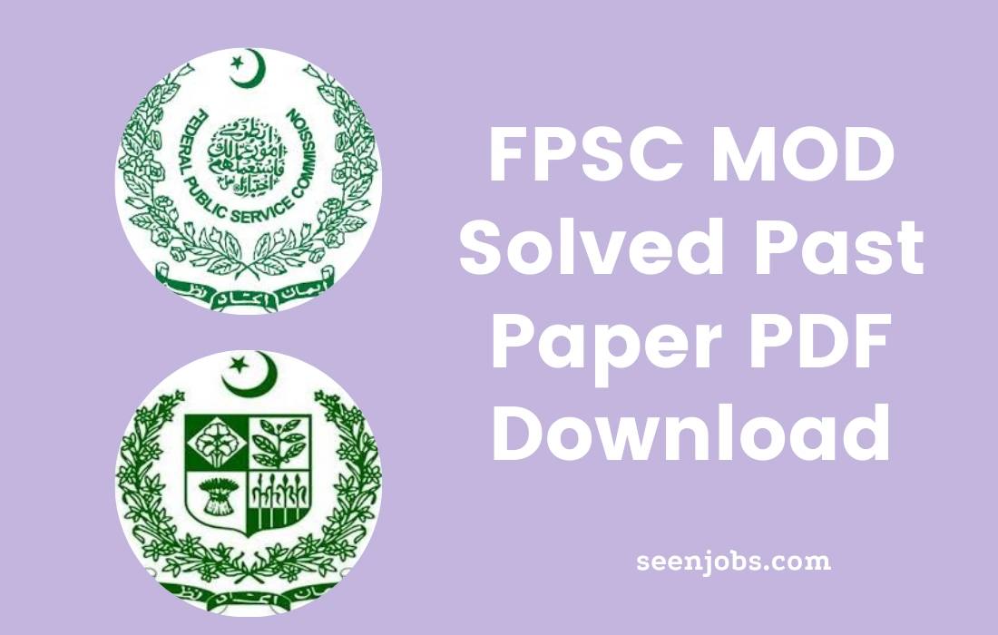 fpsc mod past paper