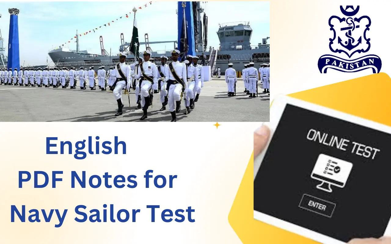 English PDF Notes for Pak Navy Sailor Test