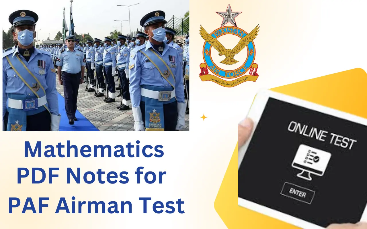 Mathematics PDF Notes for PAF Airman Test